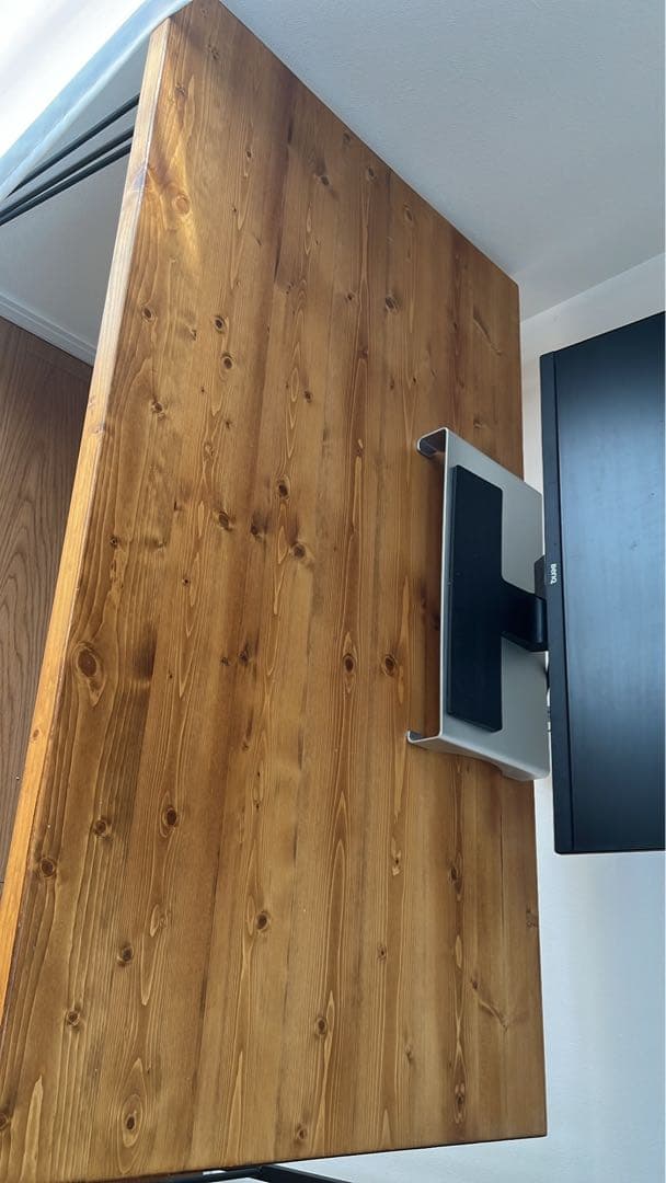 【あんみ】LOWYA無垢材ダイニングテーブル　幅120