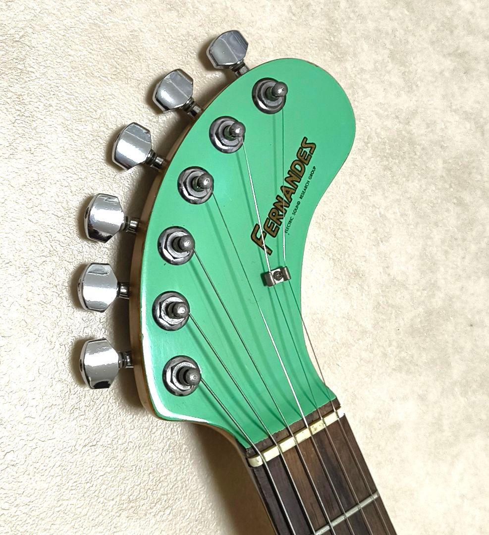 【美品】ZO-3 ミントグリーン アンプ内蔵ミニギター ヘッドフォン端子付