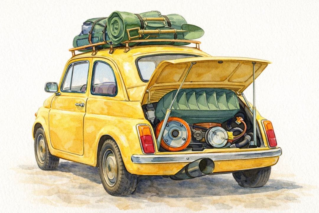 ルパン三世　フィアット　画像