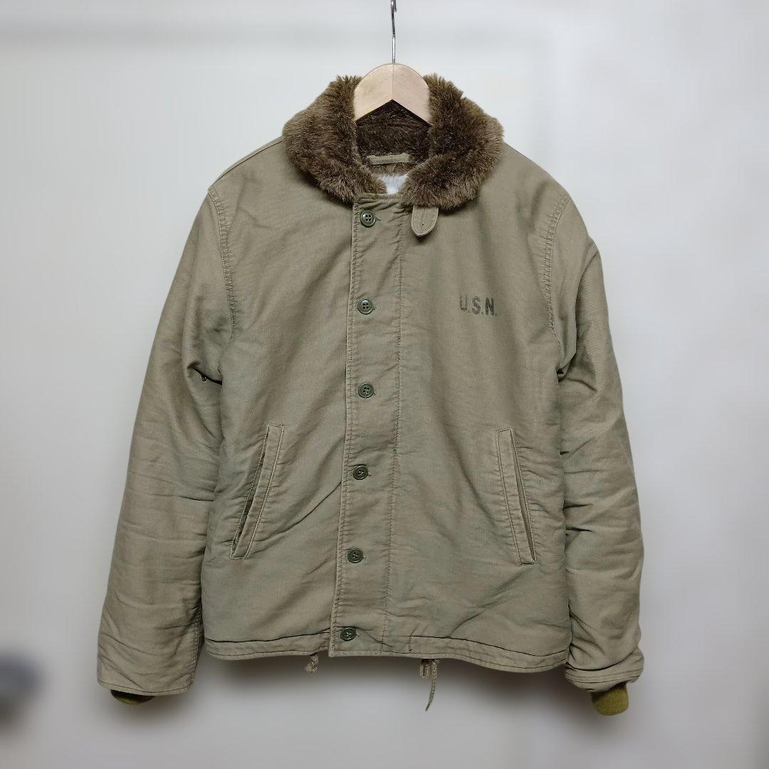 W737 U.S.N. N-1 デッキジャケット 古着 TALONジップ