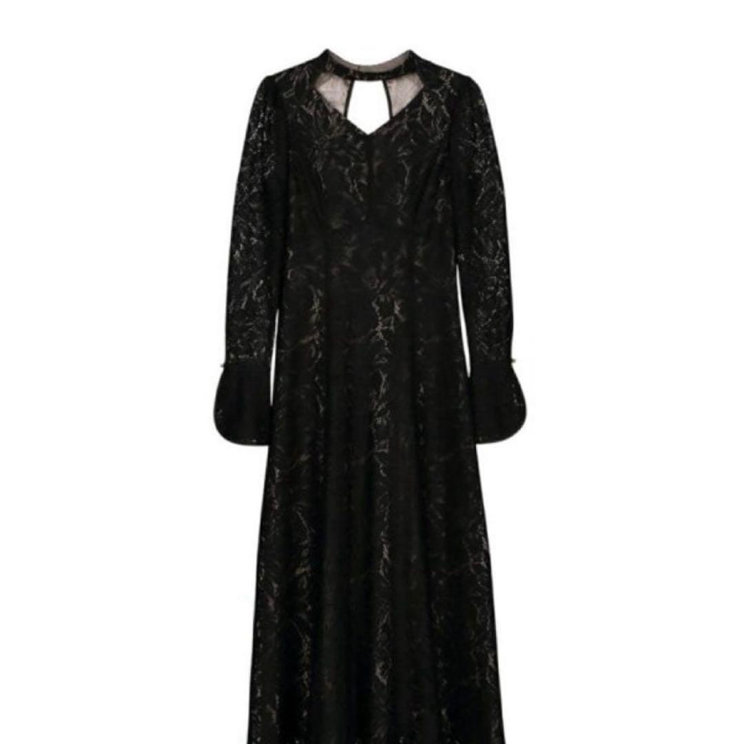 ANDRESD アンドレスド バックオープンティアドロップドレス レースドレス