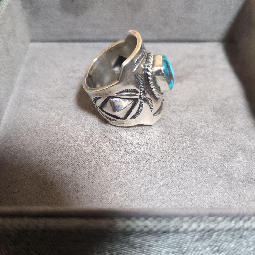 ハーマンスミス　herman smith　ビズビー　ターコイズ　リング　21号