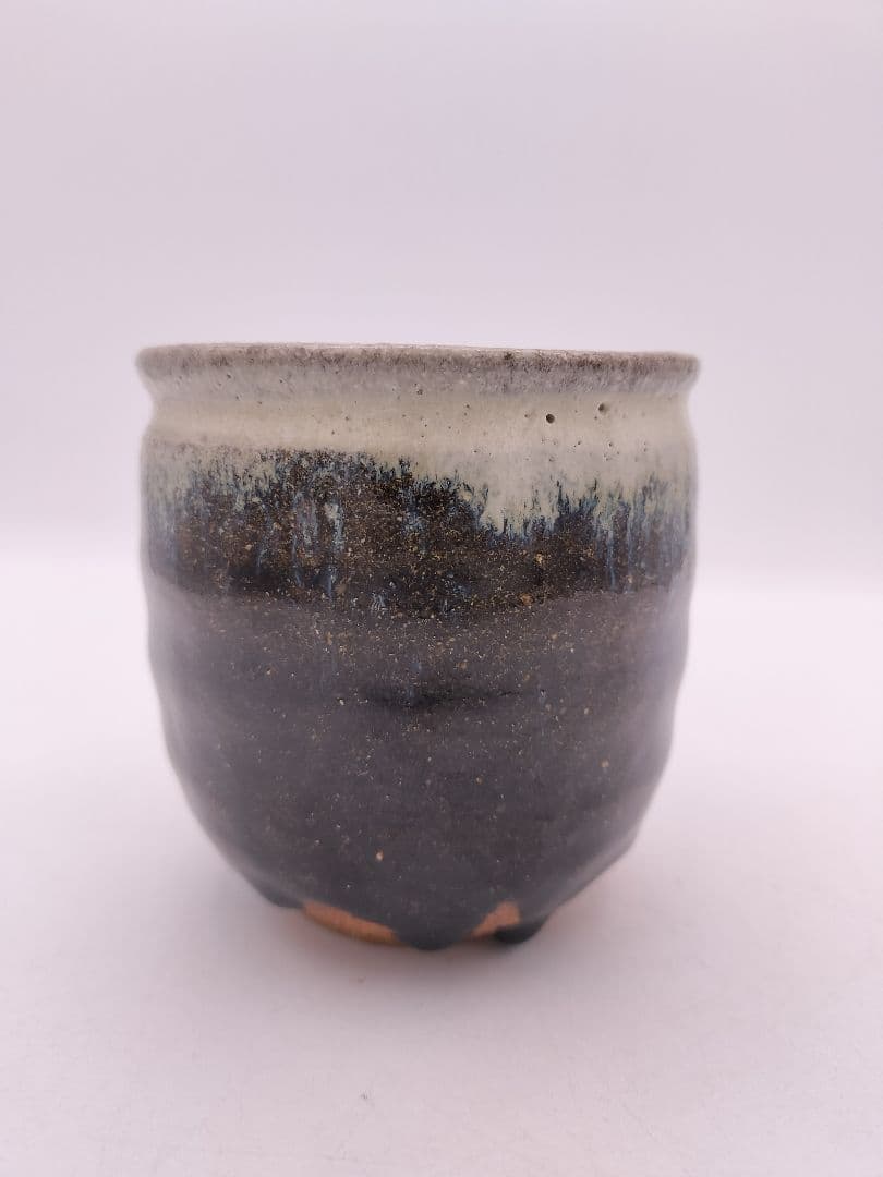 c594【新品・未使用】唐津 火入 鏡山窯 井上東也 木箱 茶道具 古物