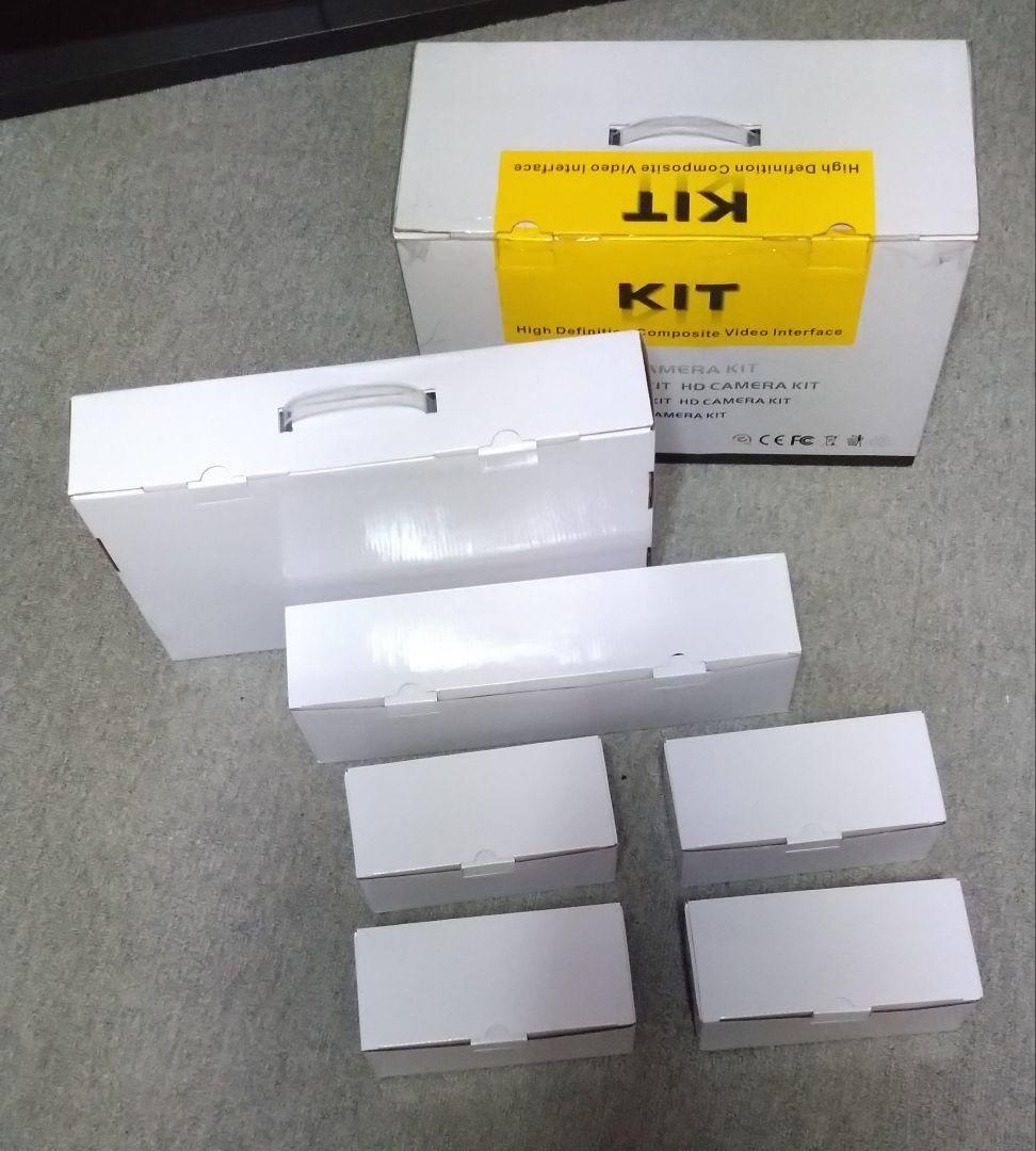 4CH フルハイビジョン　屋外型防犯カメラセット　AHDカメラ4台　レコーダー付