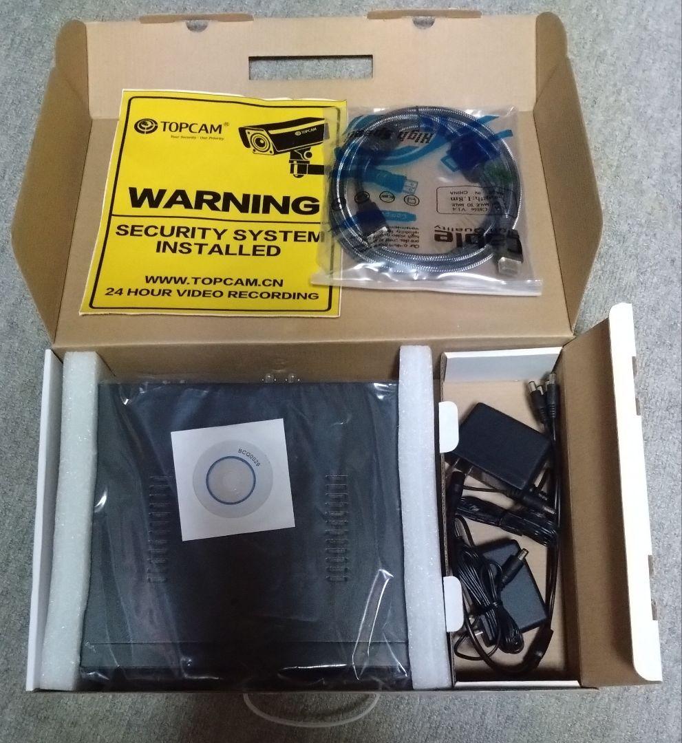 4CH フルハイビジョン　屋外型防犯カメラセット　AHDカメラ4台　レコーダー付