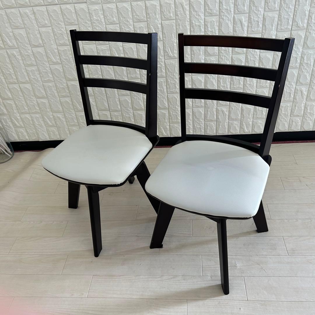 都内23区送料無料❗️ニトリ　伸縮式ダイニングテーブル　回転チェア　３点セット✨