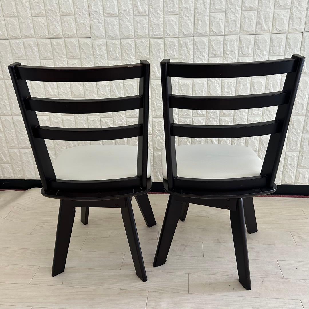 都内23区送料無料❗️ニトリ　伸縮式ダイニングテーブル　回転チェア　３点セット✨