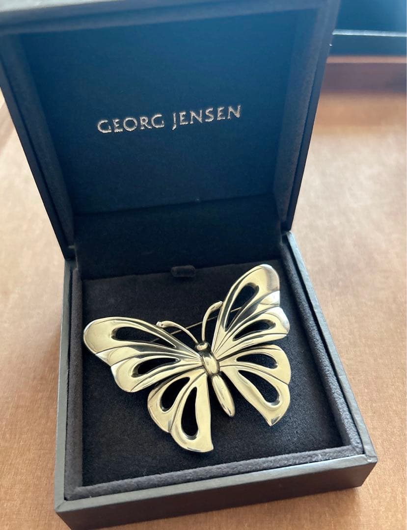   希少　バタフライ　ブローチ　925s