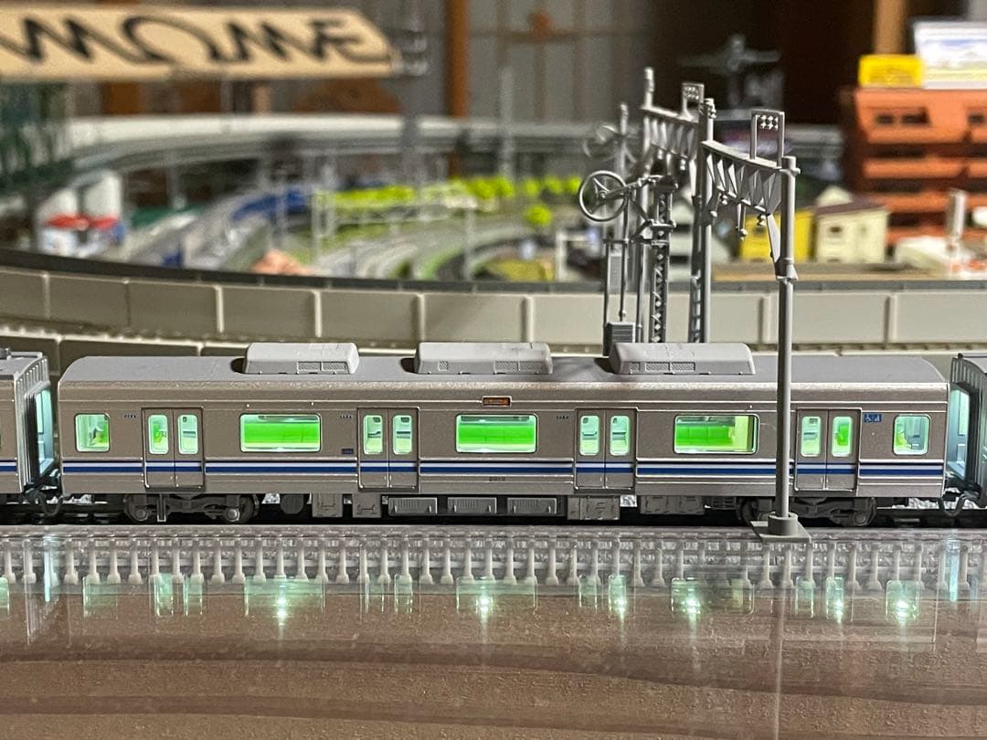 ポポンデッタ6035福岡市交通局2000系3段帯使用　ポポンデッタ室内灯付き