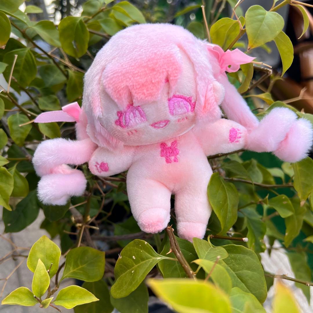 H*o様 自作ぬい ぴんくうしゃぎちゃん 無属性ぬいぐるみ