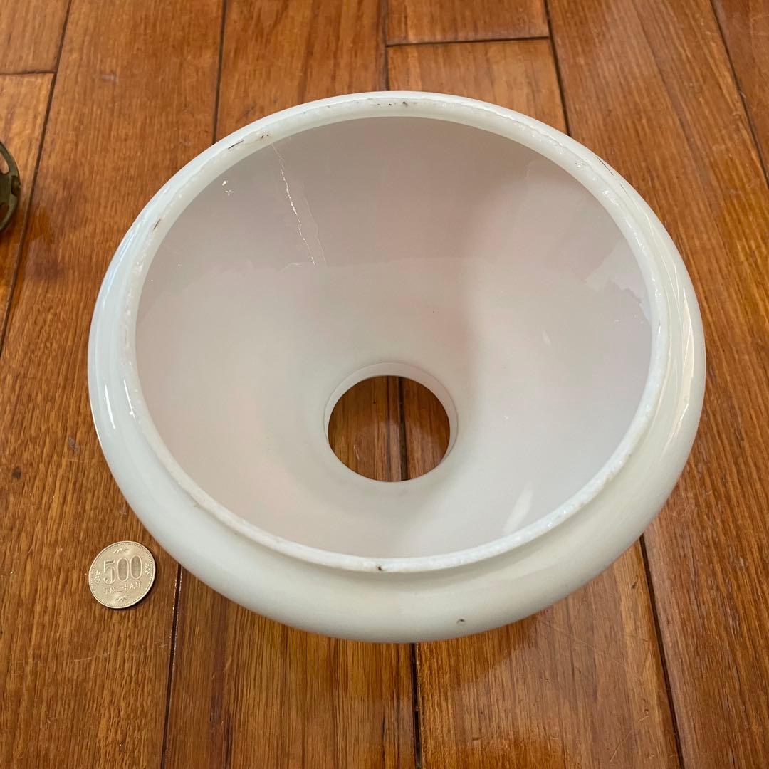 レトロ★白くて小さなランプシェード(おまけ付き) ペンダントライト