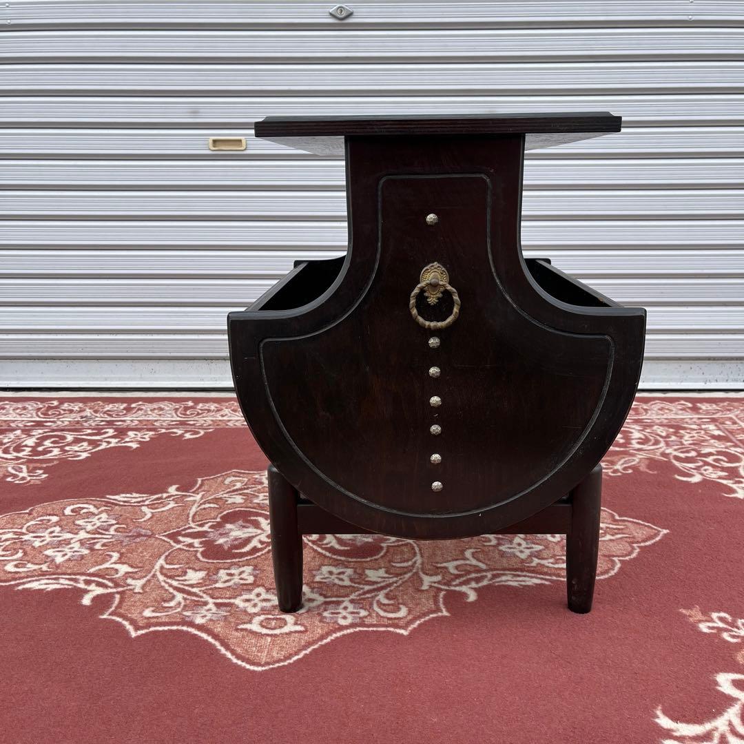 古家具ビンテージ品◾️karimoku カリモク 木製家具 サイドテーブル