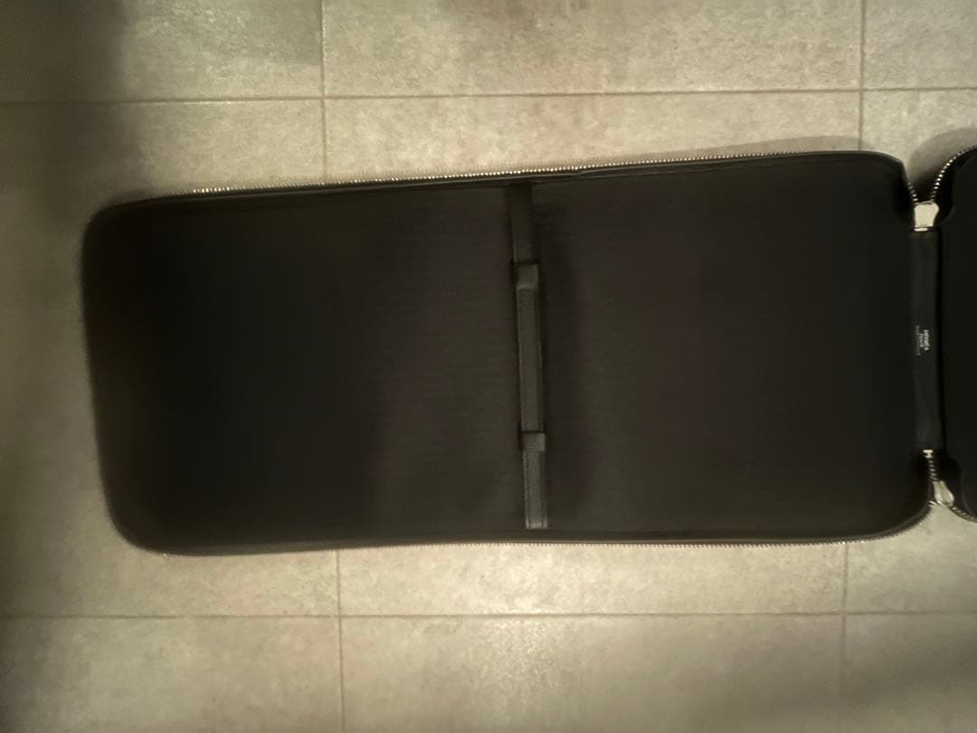 エルメス　ネクタイケース　レザーブラック