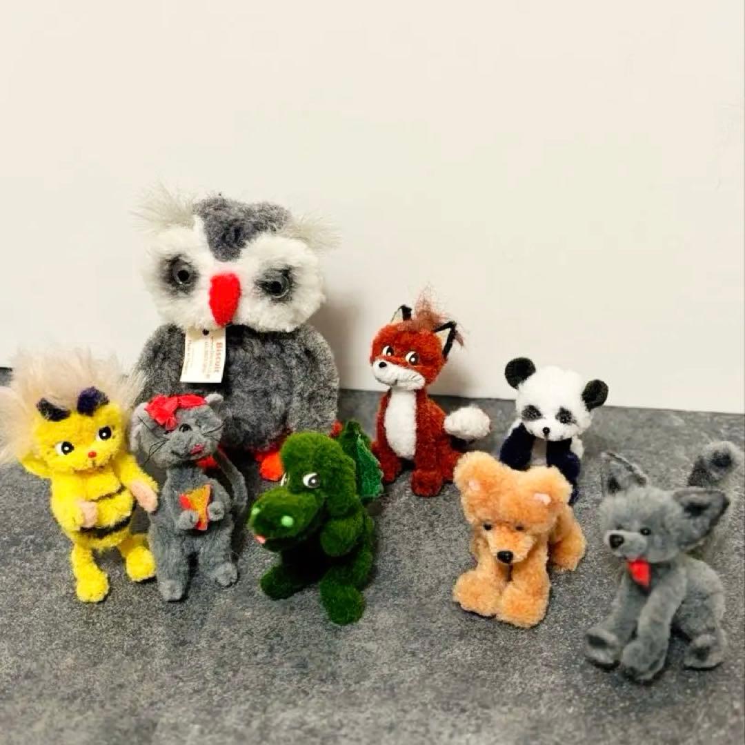 【1950年代 ハンガリー製】ヴィンテージ モールアニマル 8体セット