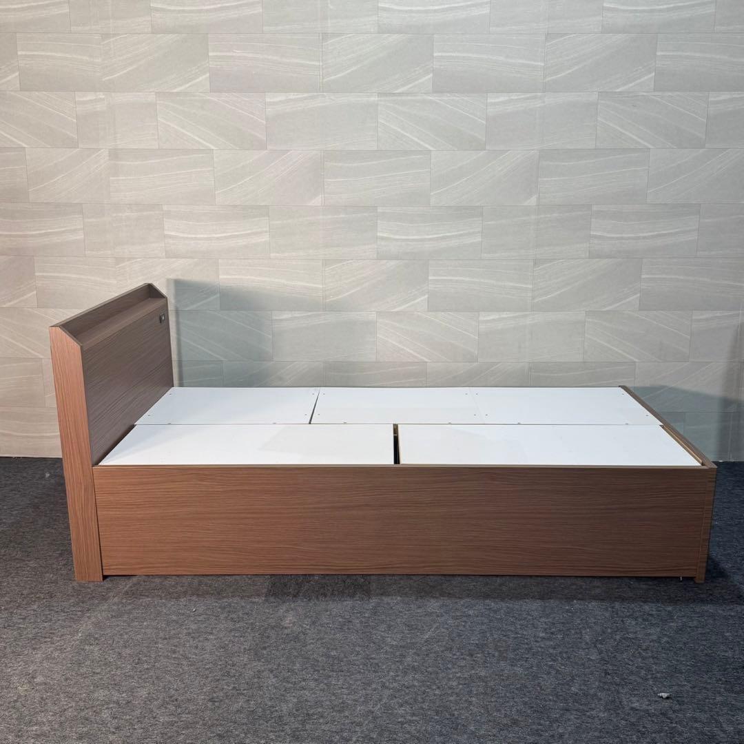 ニトリ シングル ベッドフレーム ジオチェスト 収納 格安 d5025