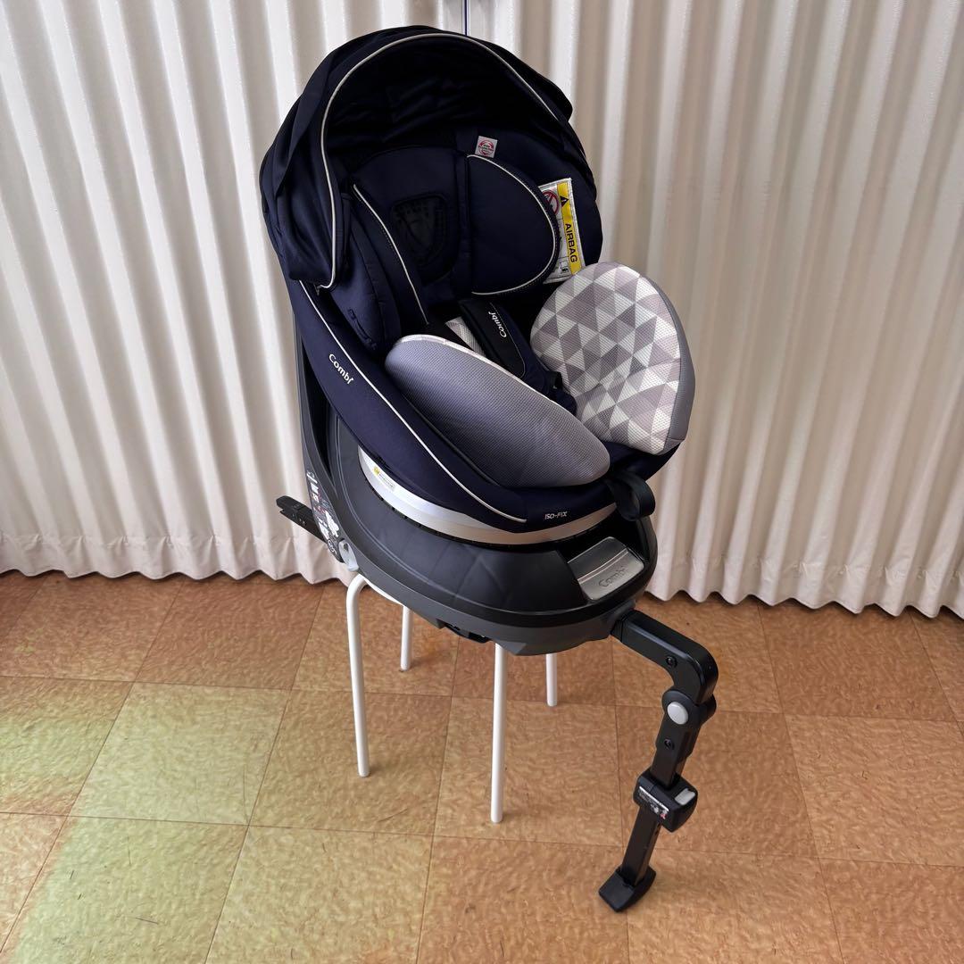 ☆美品☆　コンビ　WL　新生児OK　クルムーヴ　スマート　EG　ISOFIX　紺