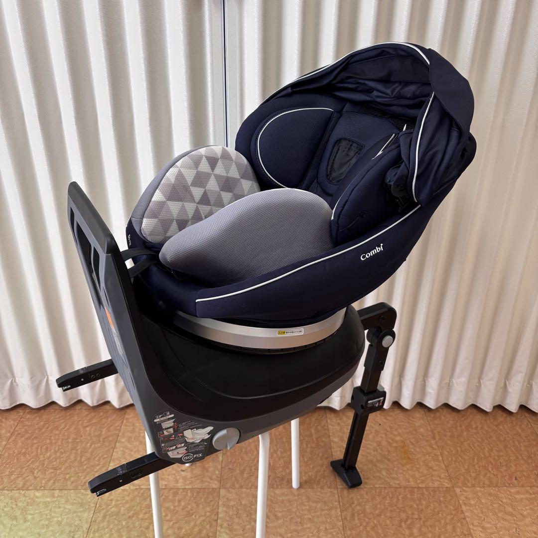 ☆美品☆　コンビ　WL　新生児OK　クルムーヴ　スマート　EG　ISOFIX　紺