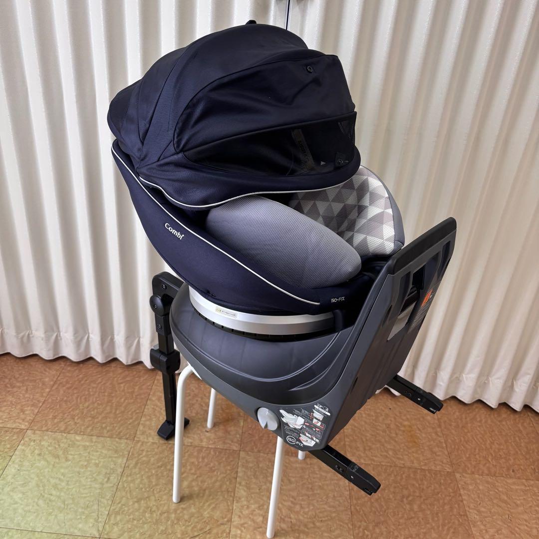 ☆美品☆　コンビ　WL　新生児OK　クルムーヴ　スマート　EG　ISOFIX　紺