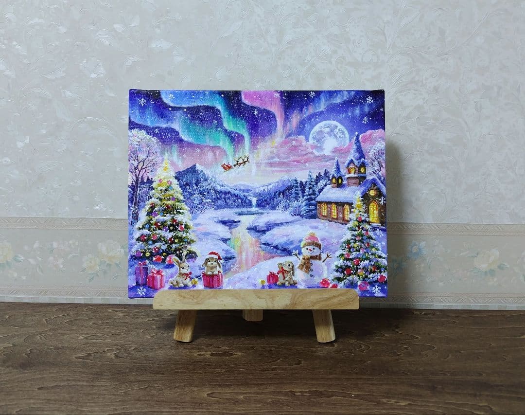 ♡*)様 【Christmas Party】アクリル画 F3 風景画 絵画