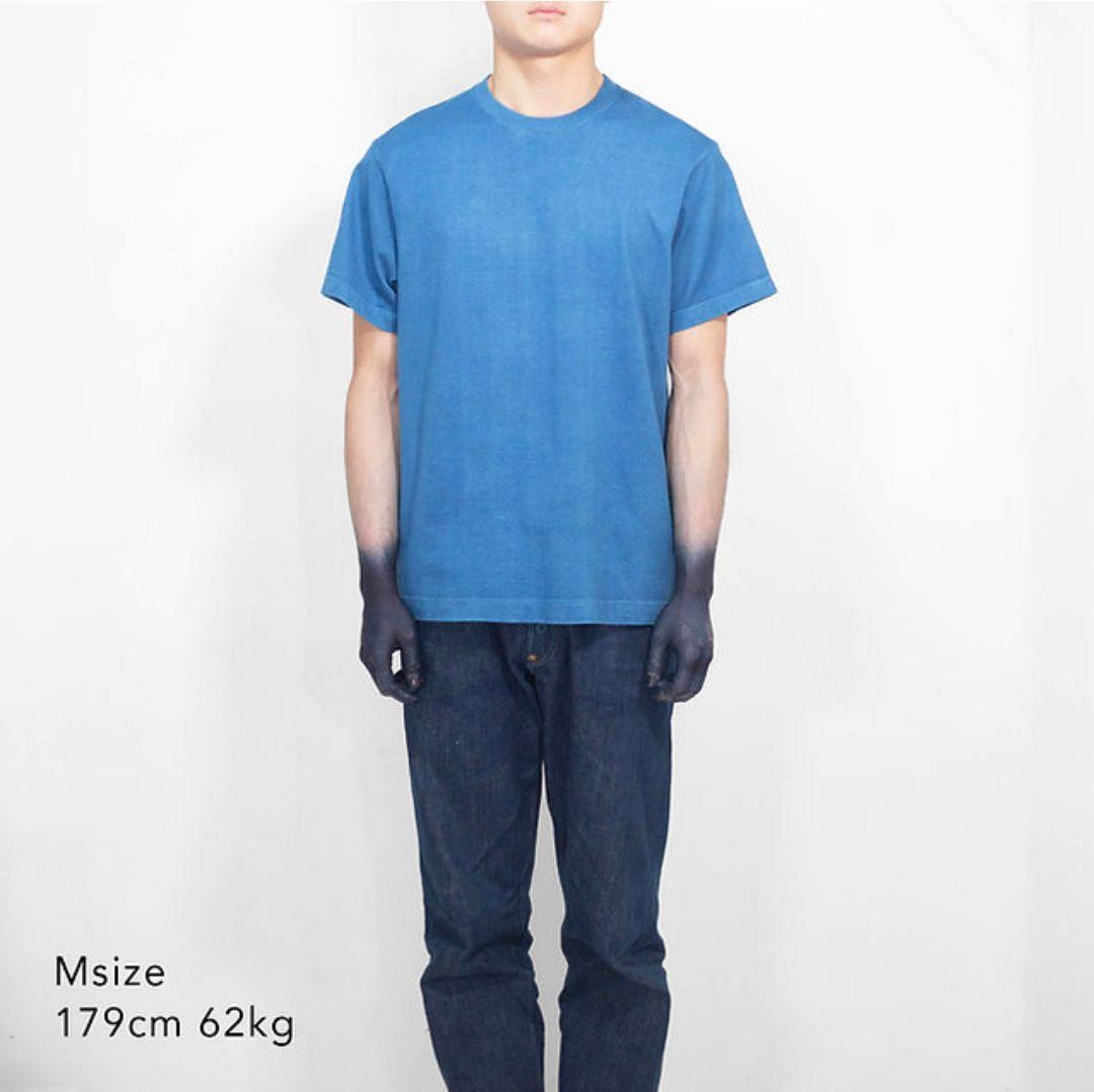 buaisou 半袖 Tシャツ T-shirt indigo L インディゴ