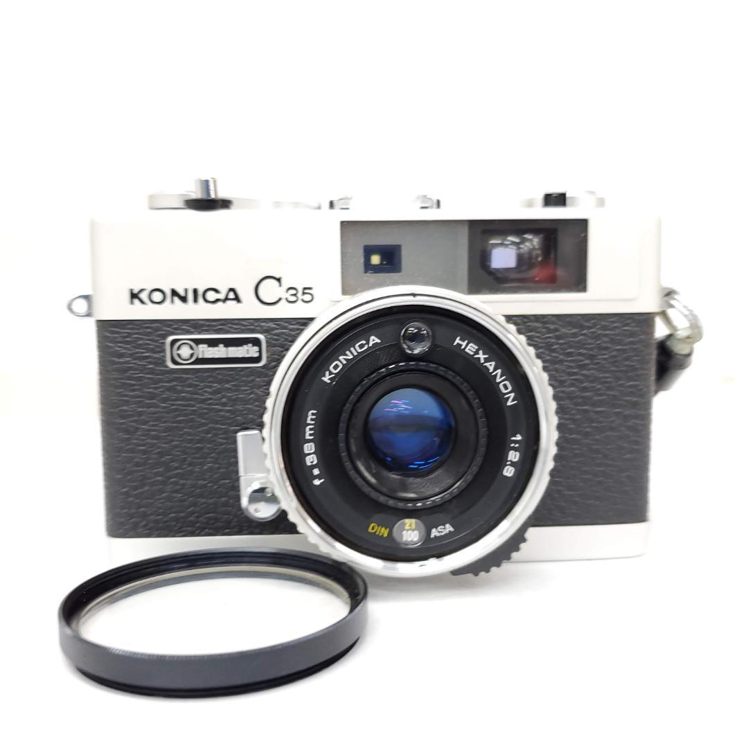 フィルムカメラ KONICA C35 Flash matic F1219-409-3v p