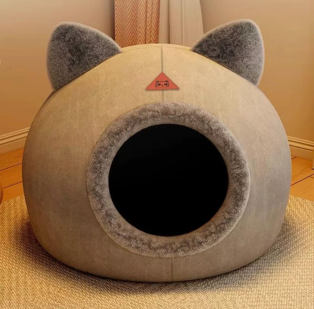 猫耳付きドーム型キャットハウス