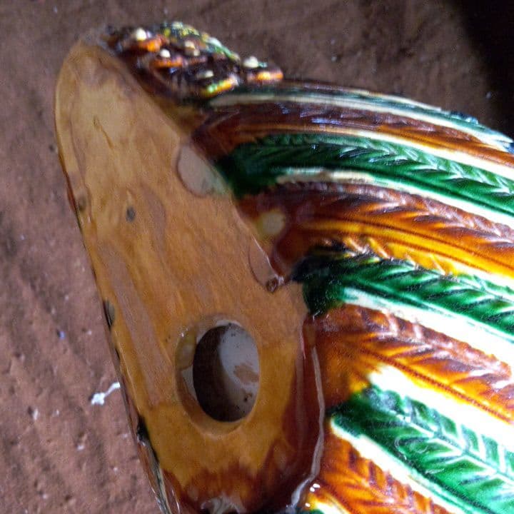 中国陶磁器　唐三彩　鳥型鉢