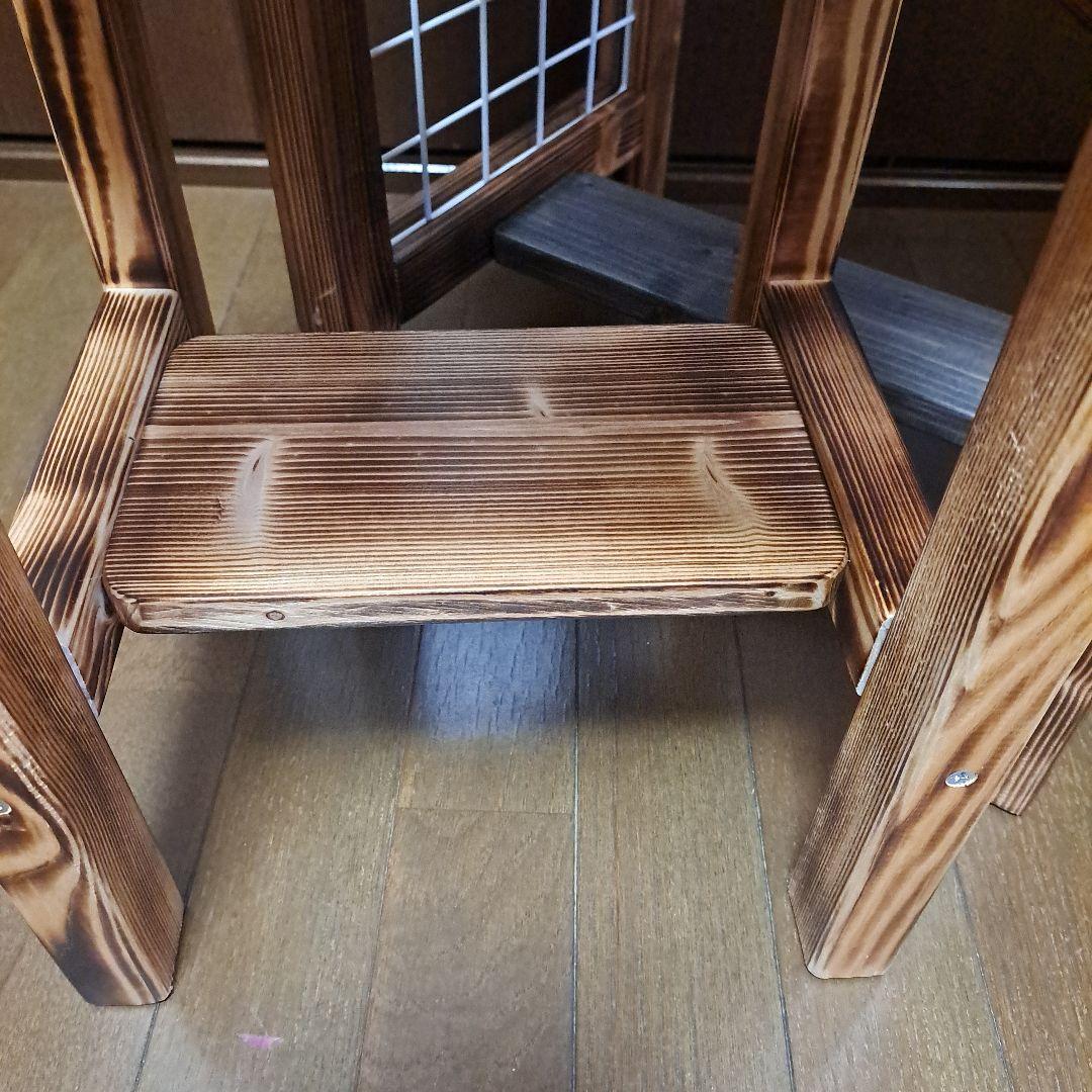 ガーデンテーブル&スツールセット ハンドメイド　期間限定値下中