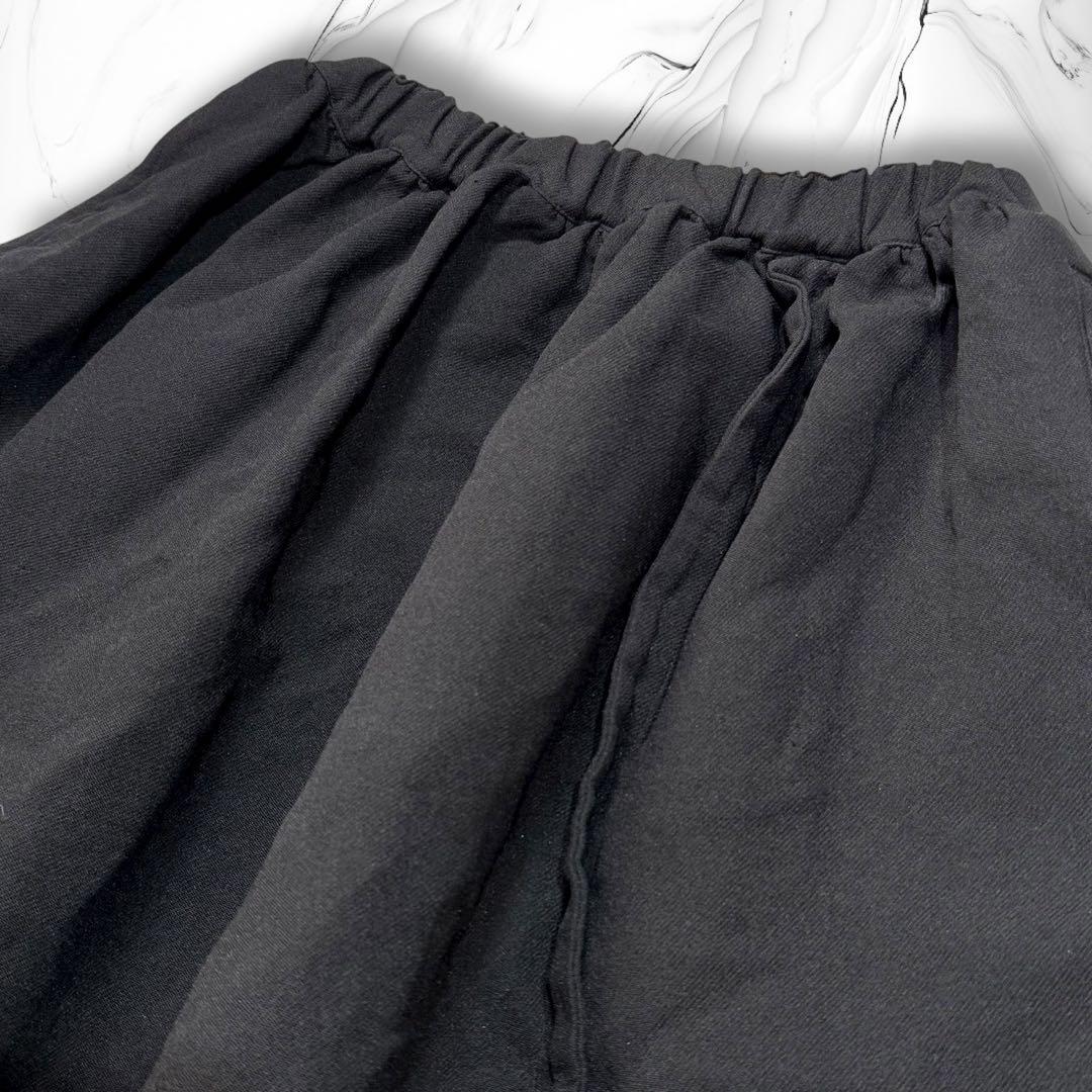 《12AW》COMME des GARCONS ポリ縮 ボリュームスカート 黒