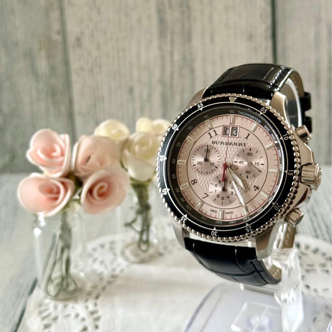 【希少.】BURBERRY バーバリー BU7600 腕時計 クロノグラフ