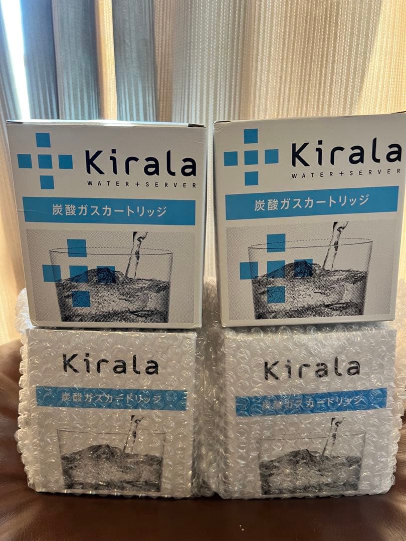 Kirala炭酸ガスカートリッジ 6本入り3箱とカートリッジ5本と炭酸シェーカー