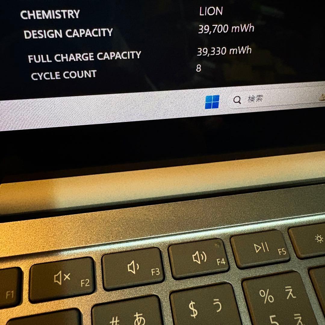 ほぼ未使用の極上品！Surface Laptop Go3 バッテリー良好！