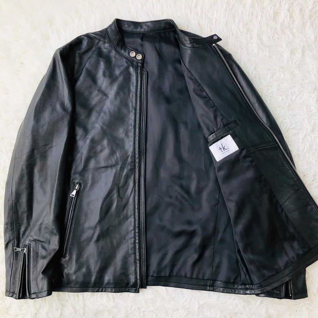 【希少XL】tk.TAKEO KIKUCHI シングルライダース 羊革