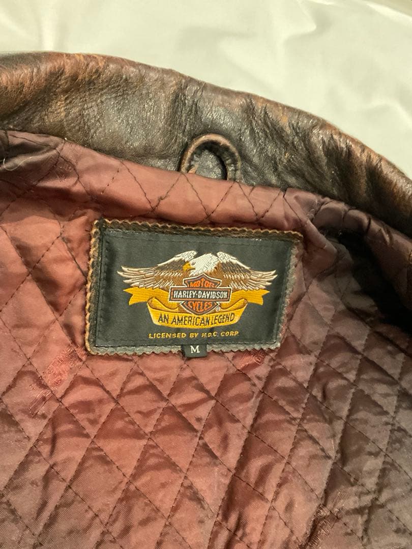 つ*し様 ヴィンテージ ハーレーダビッドソン レザー ライダースジャケット M