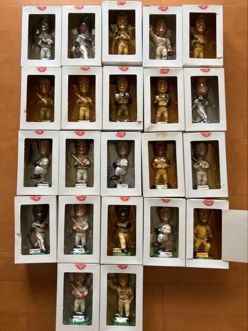 2001 Donruss　MLBボブルヘッド人形　全22体フルコンプ　カード付