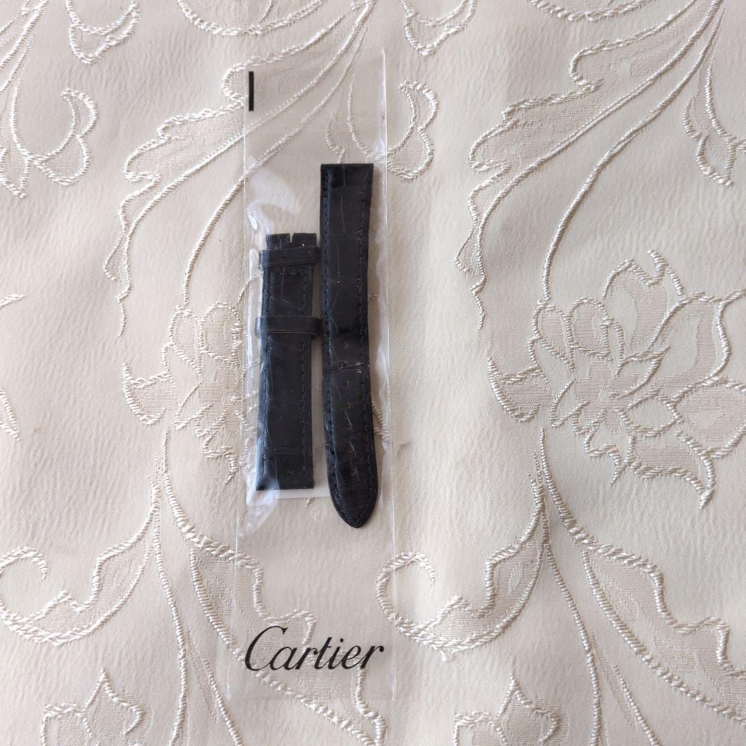 Cartierカルティエ純正 Alligt Sh Navy blueベルト