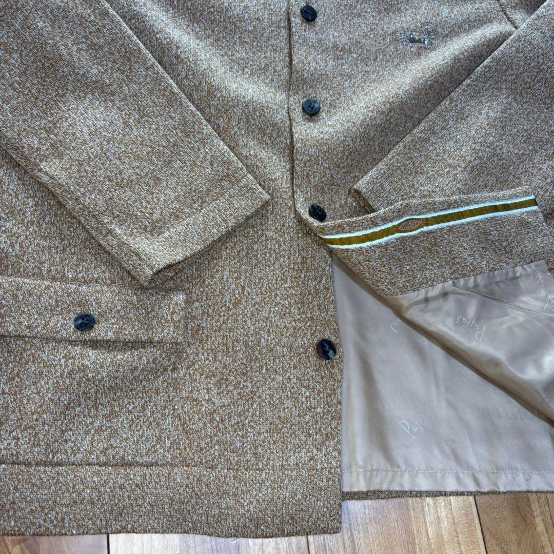 papas パパス ニットジャケット　ウール100％