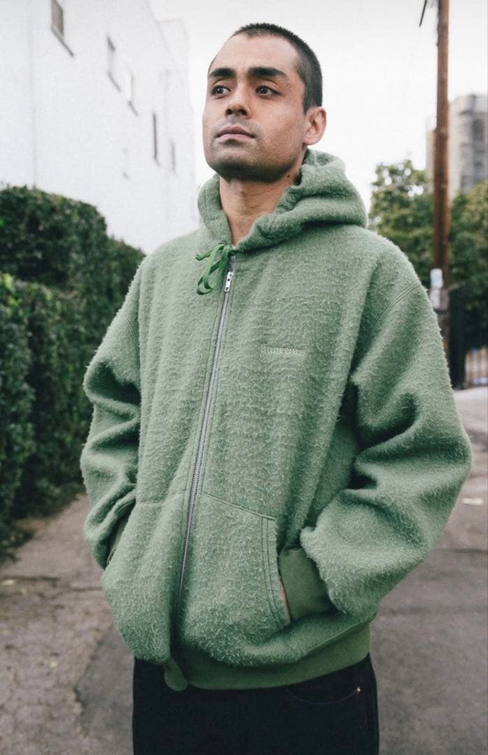 シュプリーム　Pilled Zip Up Hooded Sweatshirt