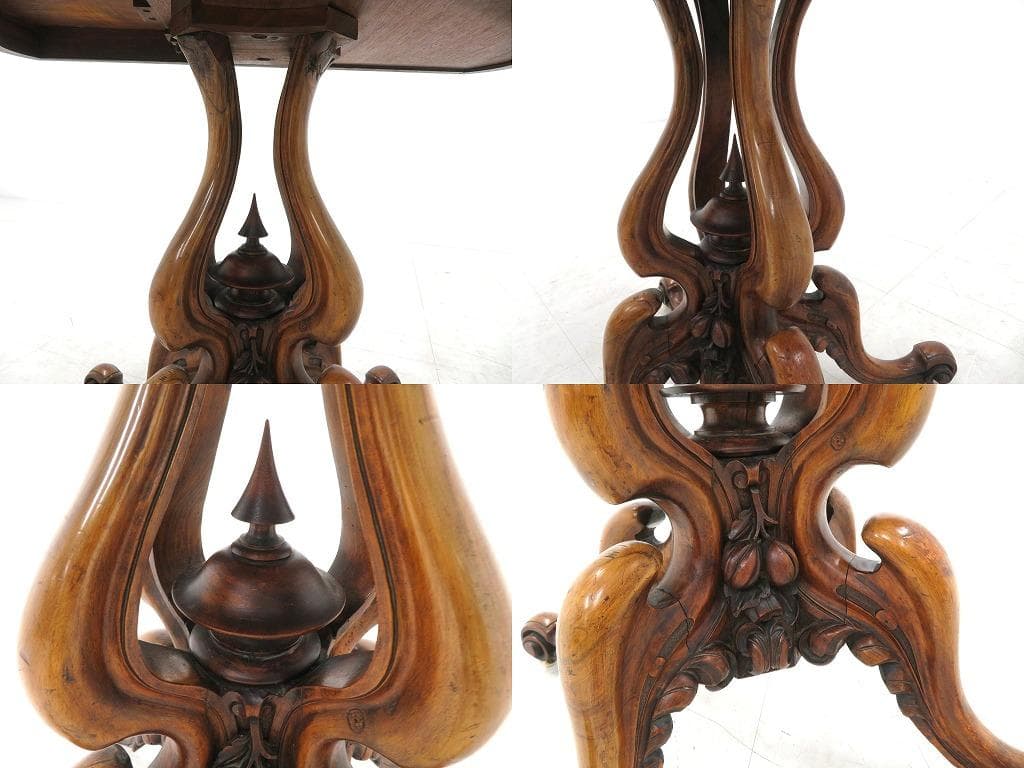 英国　イギリス　アンティーク　コンソールテーブル　ダイニングテーブル　拡張式