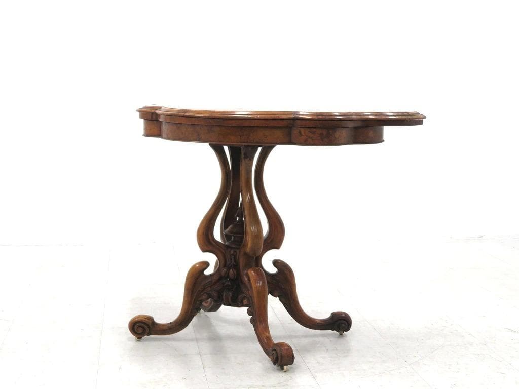 英国　イギリス　アンティーク　コンソールテーブル　ダイニングテーブル　拡張式