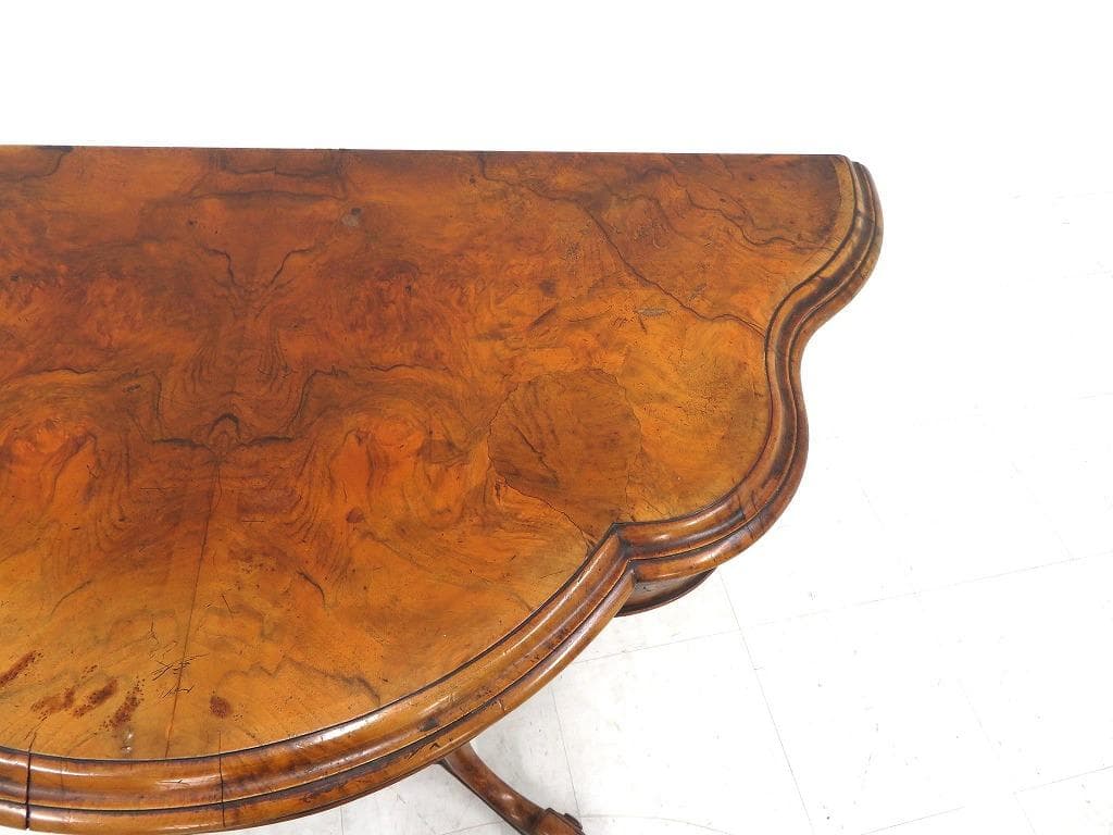 英国　イギリス　アンティーク　コンソールテーブル　ダイニングテーブル　拡張式