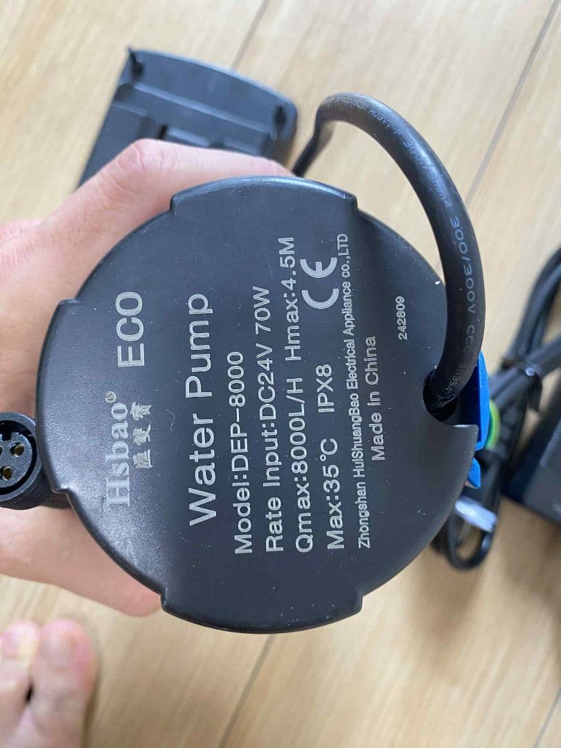 高効率のDEP-8000水中ポンプ、最大流量8000L/H、DC Pump