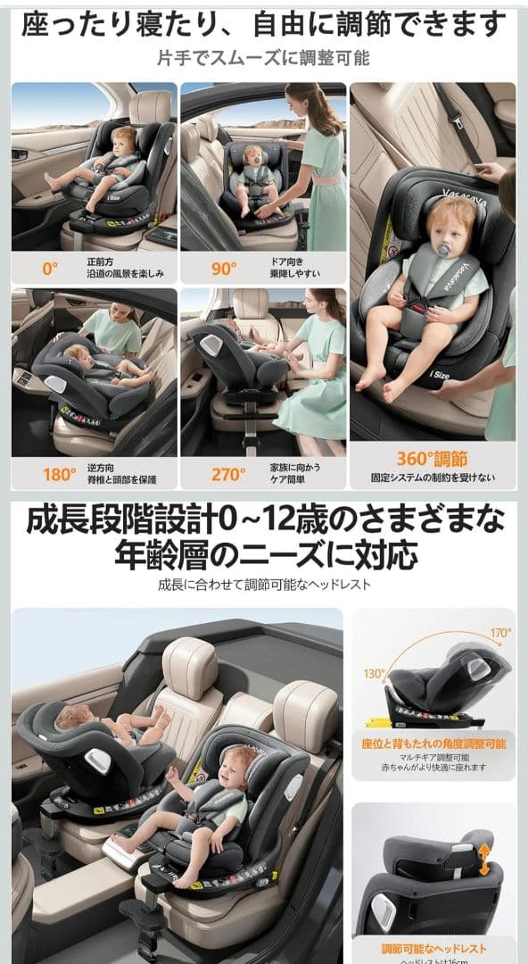 ISOFIX　EU安全基準 ECE I-Size R129 チャイルドシート