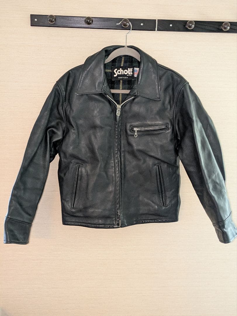 Schott レザーシングルライダースジャケット 革ジャン サイズ40