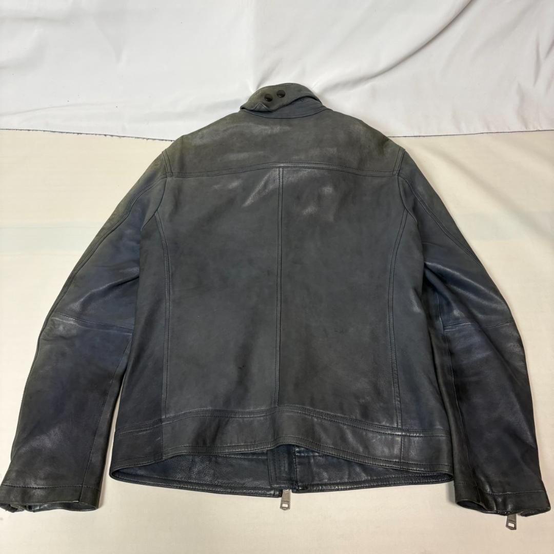 BURBERRY BLACK LABEL ラムレザー シングルライダース M