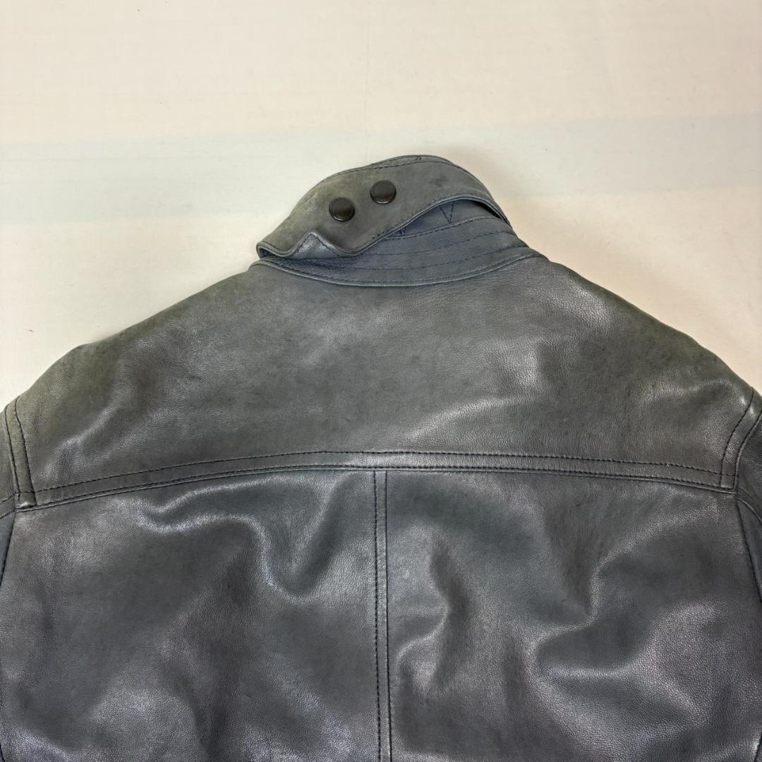 BURBERRY BLACK LABEL ラムレザー シングルライダース M