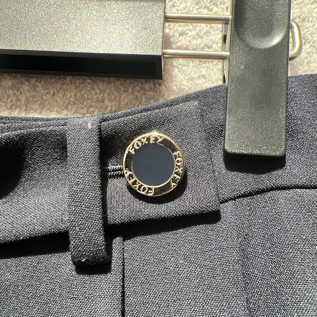 FOXEY ブラック ガウチョパンツ