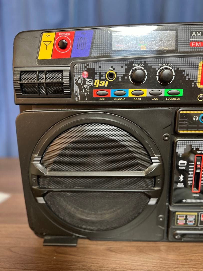 激レア LASONIC Bluetooth レトロ ラジカセ風　ラソニック