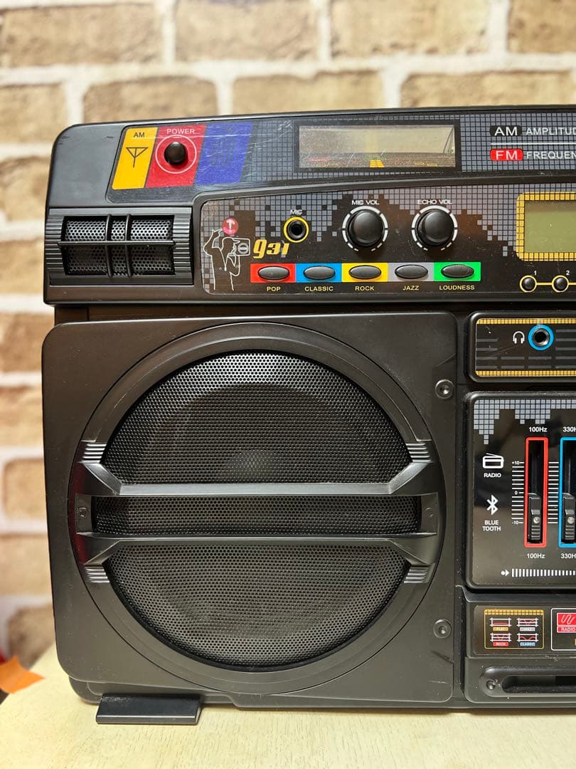 激レア LASONIC Bluetooth レトロ ラジカセ風　ラソニック