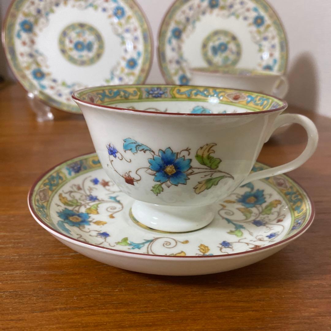 英国　ロイヤルチェルシー　テニスン　カップソーサー　シノワズリ